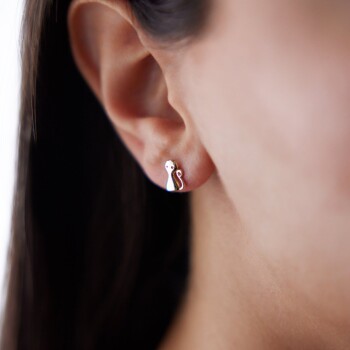 Kedi Figür Küpe - Özçelik