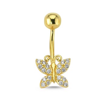 Kelebek Göbek Piercing - Özçelik