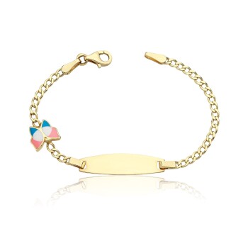 Kelebek Gurmet Zincir Çocuk Künyesi - Melike