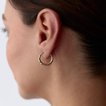 Kemik Halka Küpe - Dilmener