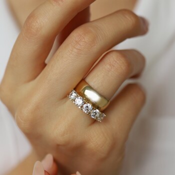 Birleşik Beştaş Yüzük - Oragold Orhan