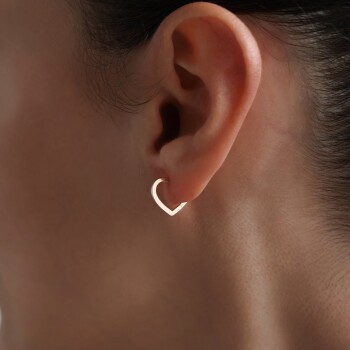 Kilit Kalp Küpe - 1