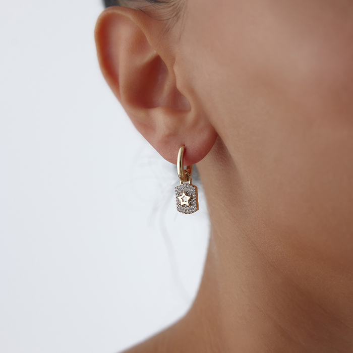 Kilit Yıldız Küpe - Arax