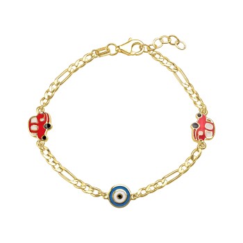 Kırmızı Arabalı Çocuk Bilekliği - Melike