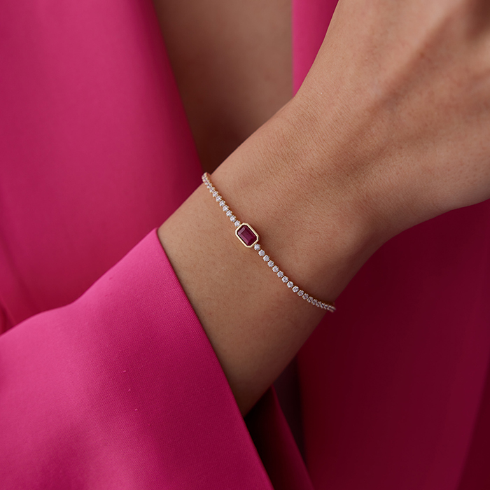 Kırmızı Bagetli Su Yolu Bileklik - 3