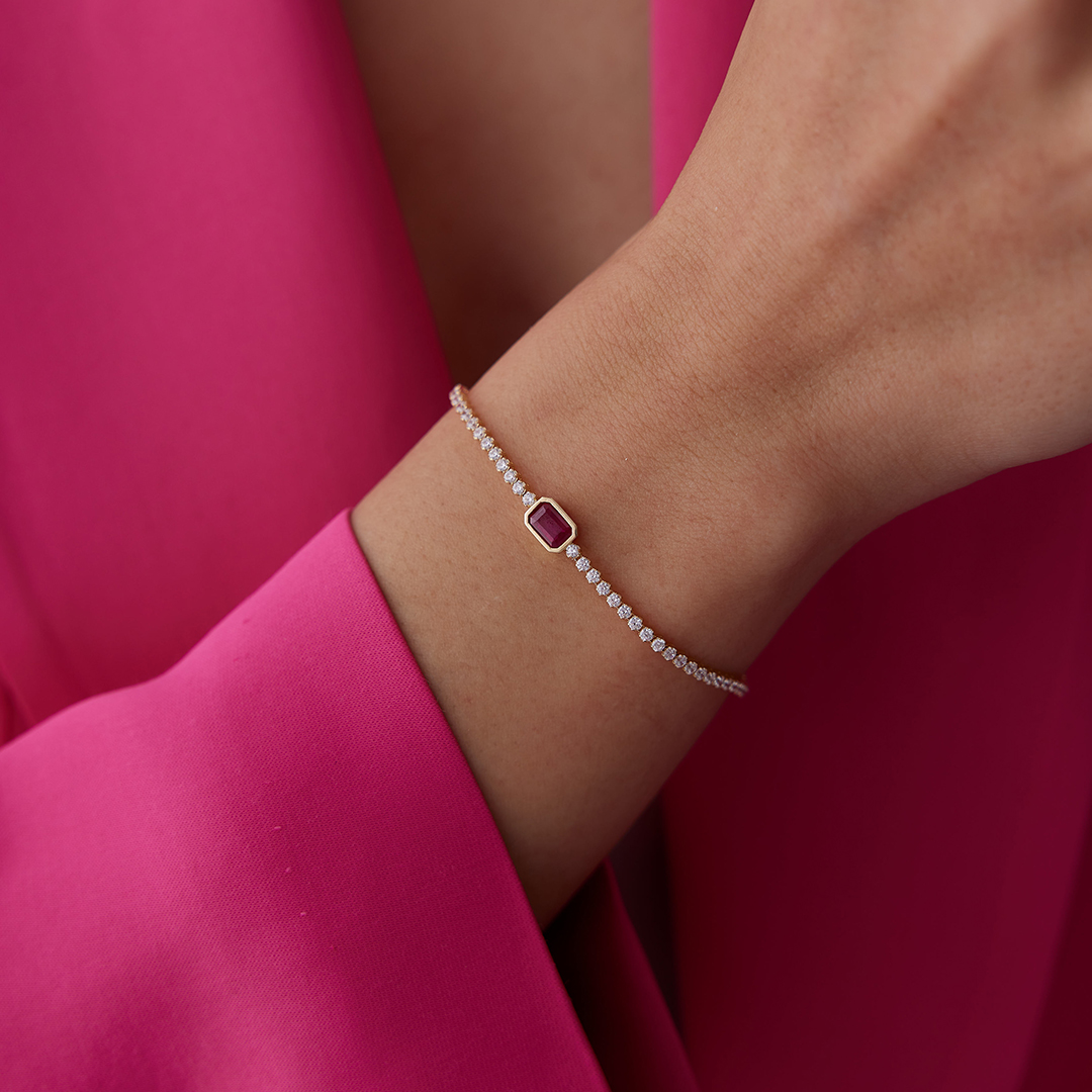 Kırmızı Bagetli Su Yolu Bileklik - 3