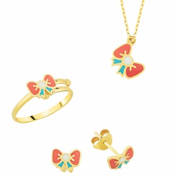 Kırmızı Kurdele Çocuk Seti - Melike