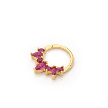 Kırmızı Maria Helix Piercing - Alen