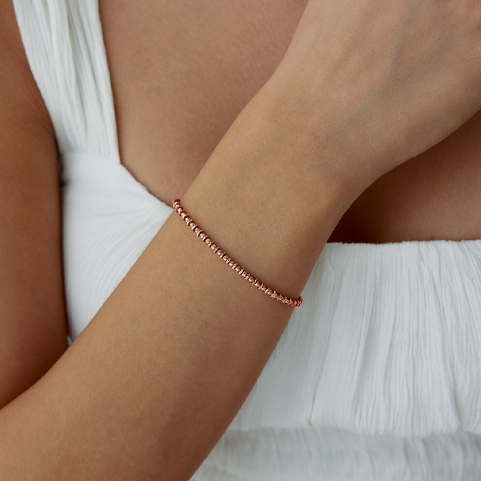 Kırmızı Mineli Dorica Bileklik - Özkonak (1)