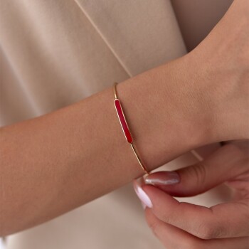 Kırmızı Mineli Tel Kelepçe - Gökhan Bera (1)