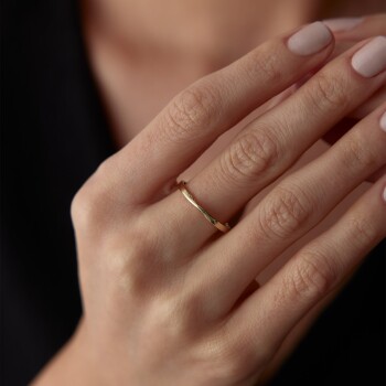 Kıvrımlı Band Yüzük - Rayna (1)