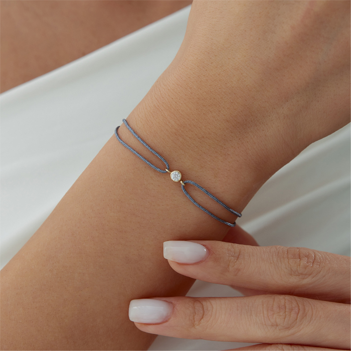 Koç Burcu White Topaz İpli Bileklik - 2