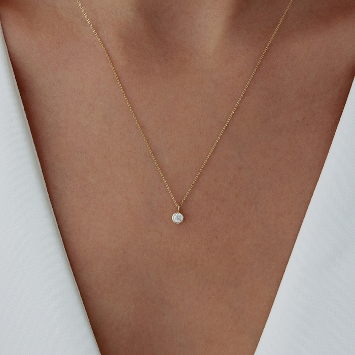 Koç Burcu White Topaz Kolye - 1