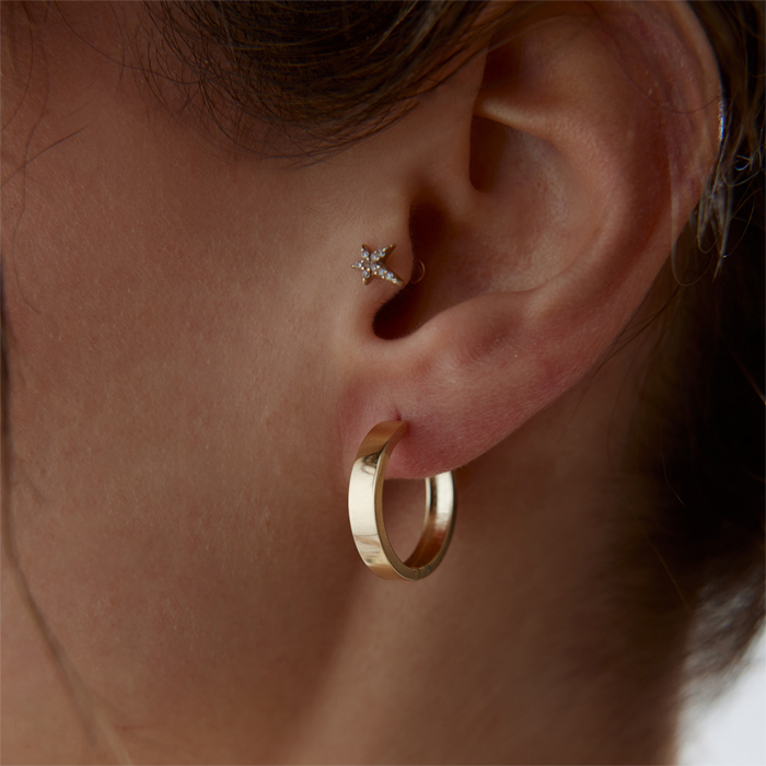 Köşeli Cylinder Küpe - Rayna