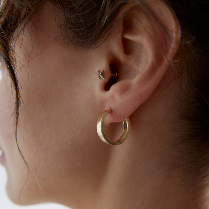 Köşeli Cylinder Küpe - Rayna (1)