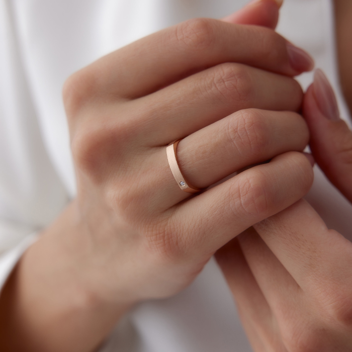 Köşeli Plaka Çift Alyans - Tülay Alyans (1)