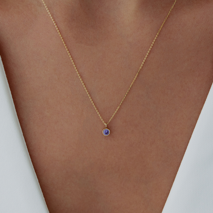 Kova Burcu Amethyst Kolye - Simoro