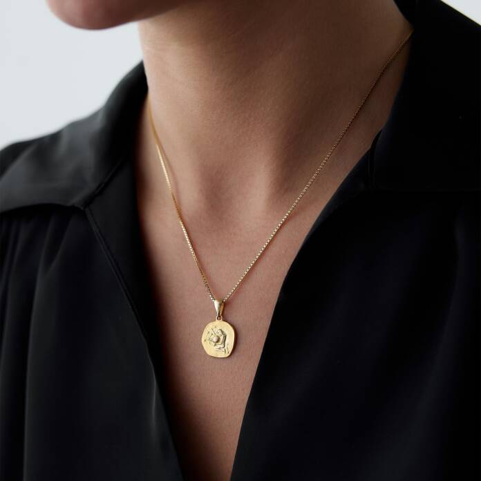 Kova Burcu Plaka Kolye - 2