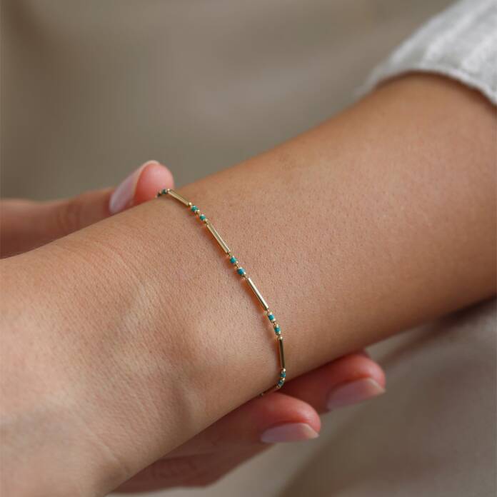 Koyu Mavi Çubuk Bileklik - 1