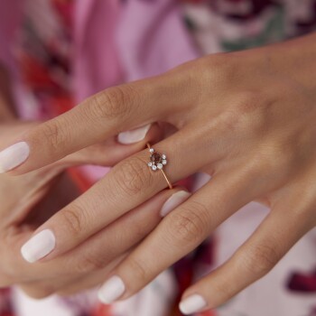 Koyu Opal Taşlı Yüzük - Özer (1)