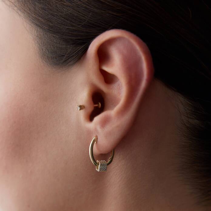 Küp Taşlı Küpe - 1