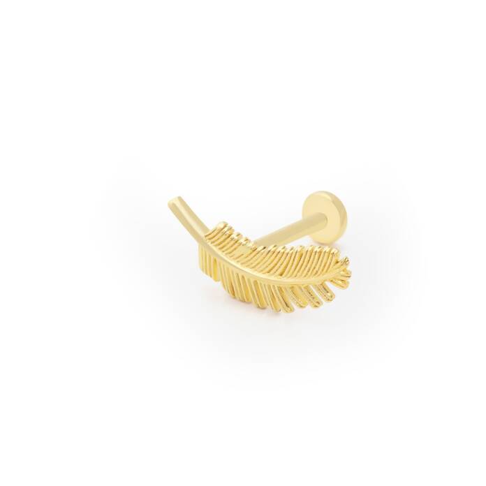Kuş Tüyü Tragus Piercing - 1