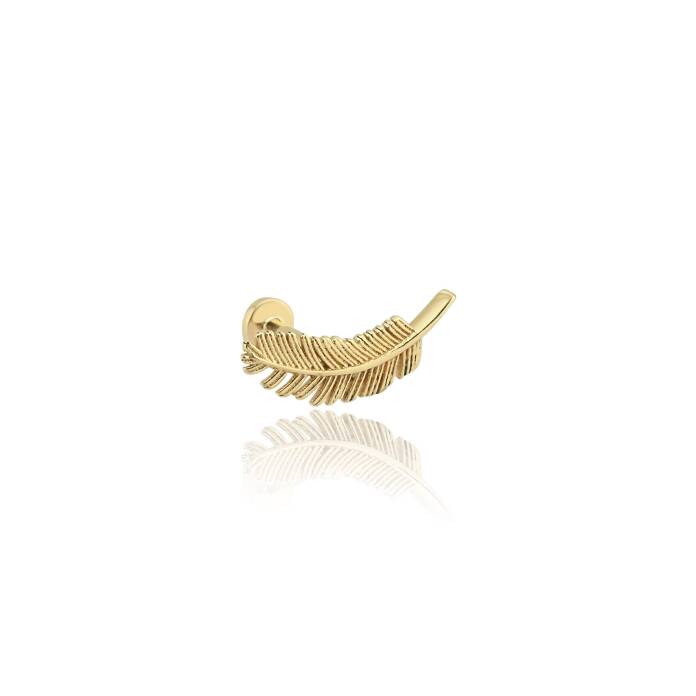 Kuş Tüyü Tragus Piercing - 2