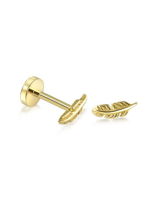 Kuş Tüyü Tragus Piercing - 3