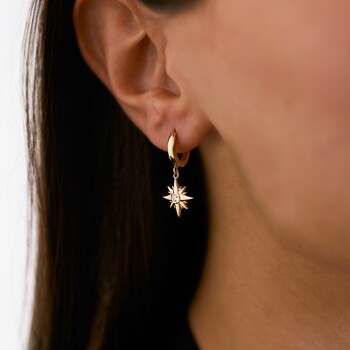 Kutup Yıldız Sallantı Küpe - Arax