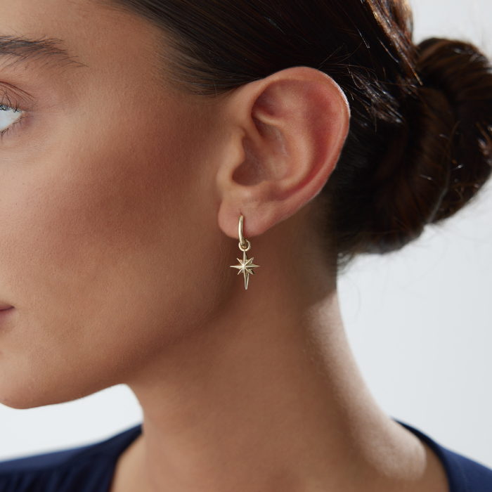 Kutup Yıldızı Detaylı Küpe - Arax