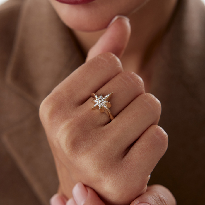 Kutup Yıldızı Taşlı Yüzük - Nüans (1)
