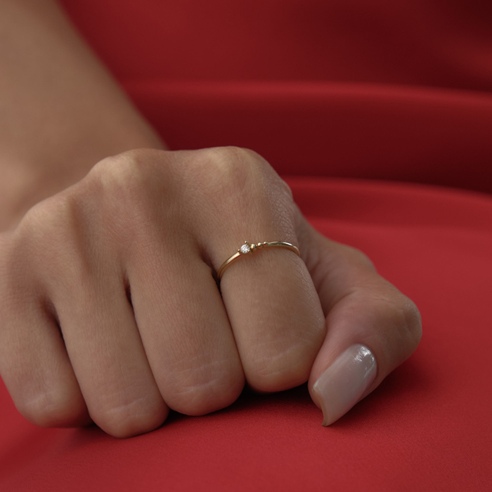 Kuyruklu Tektaş Yüzük - MİST