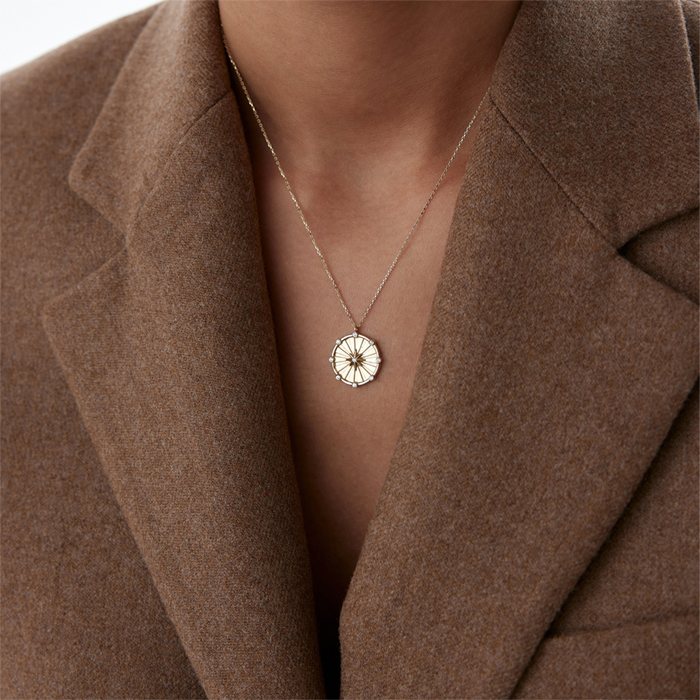 Kuzey Yıldızı Madalyon Kolye - Rayna (1)