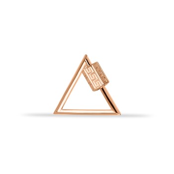 Labirent Motifli Üçgen Charm Kilidi - Dianora