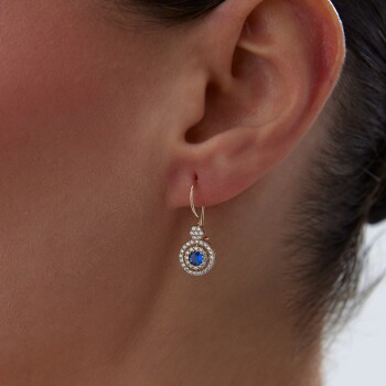 Laci Tektaşlı Sallantılı Küpe - Gökhan Bera