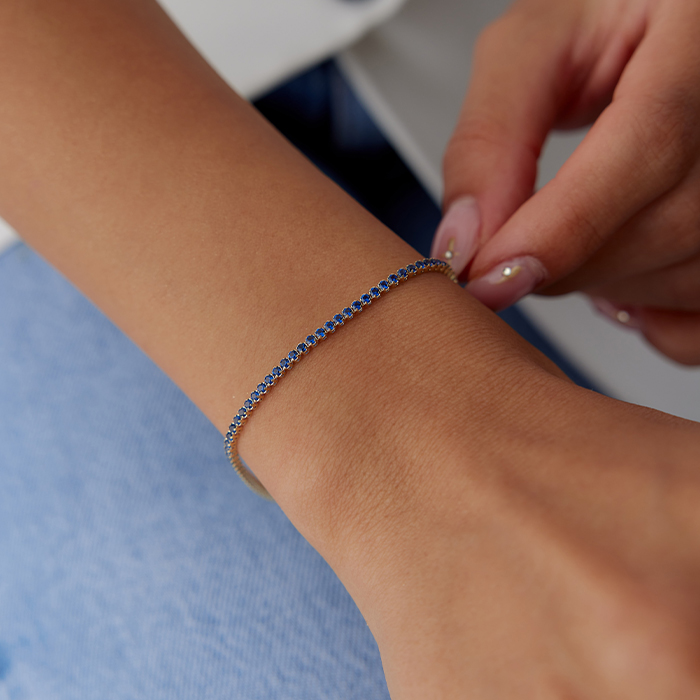 Lacivert Su Yolu Bileklik - Milades