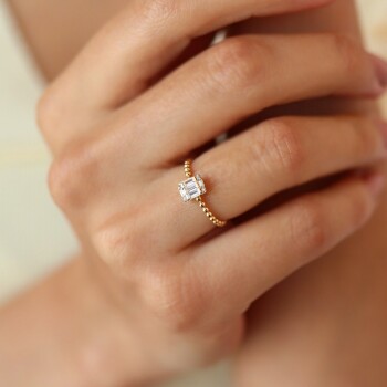 Lidi Baget Taşlı Yüzük - Alen