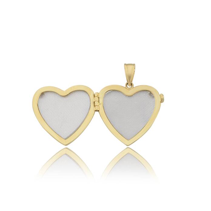 Light Kapaklı Kalp Kolye Ucu - 3