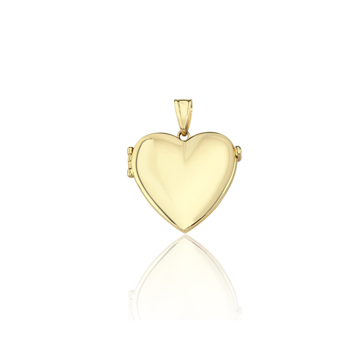 Light Kapaklı Kalp Kolye Ucu - 1