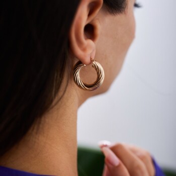 Line Bombe Küpe - Tuana