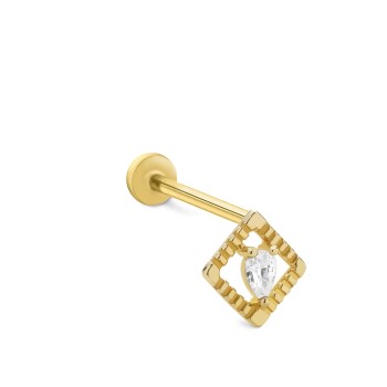 Line Damla Tragus Piercing - Alen