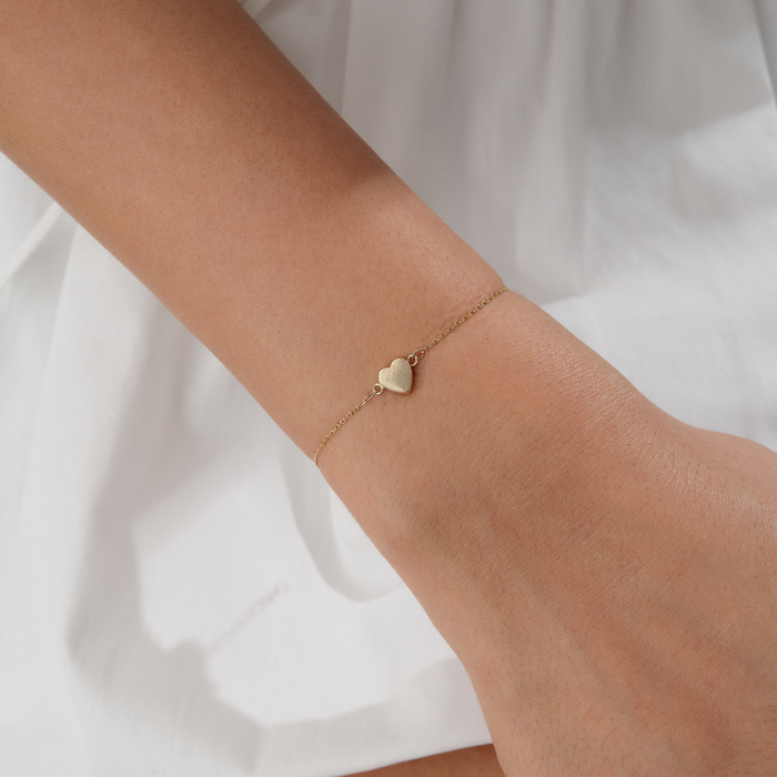 Line Heart Altın Bileklik - Rayna (1)