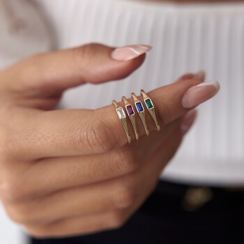 Line Renkli Yüzük - Gökhan Bera