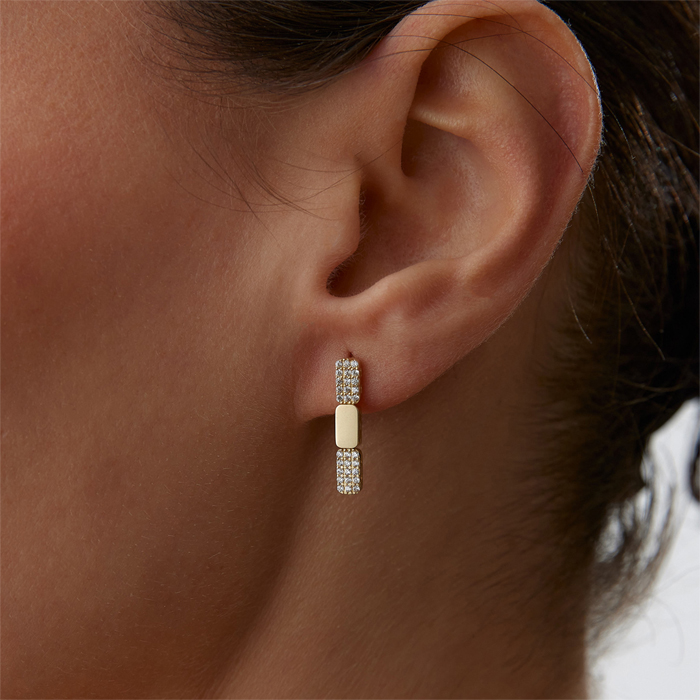 Linea Chocolate Küpe - Dilmener