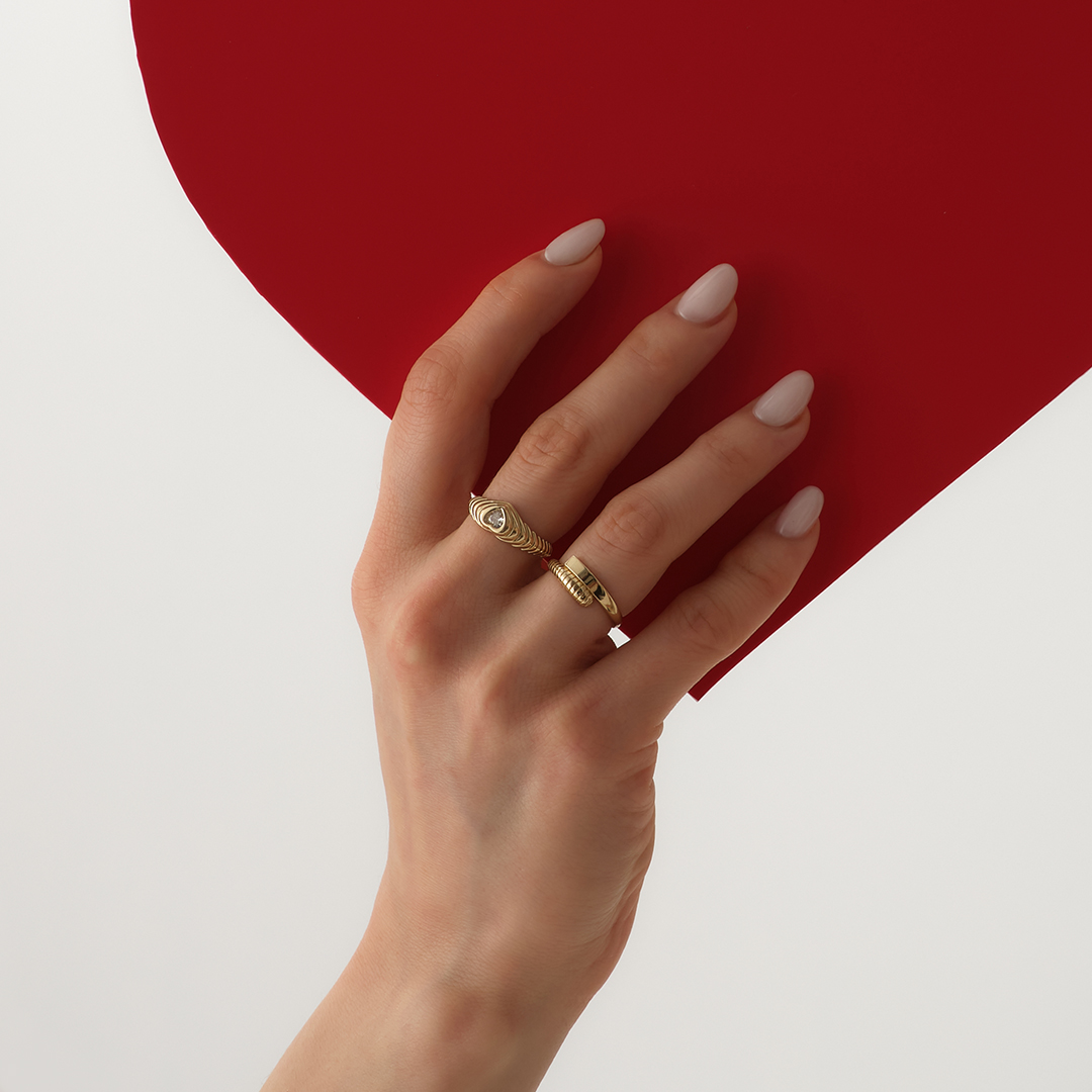 Linea Sarmal Altın Yüzük - 2