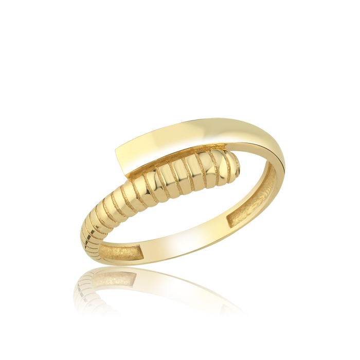 Linea Sarmal Altın Yüzük - Rayna