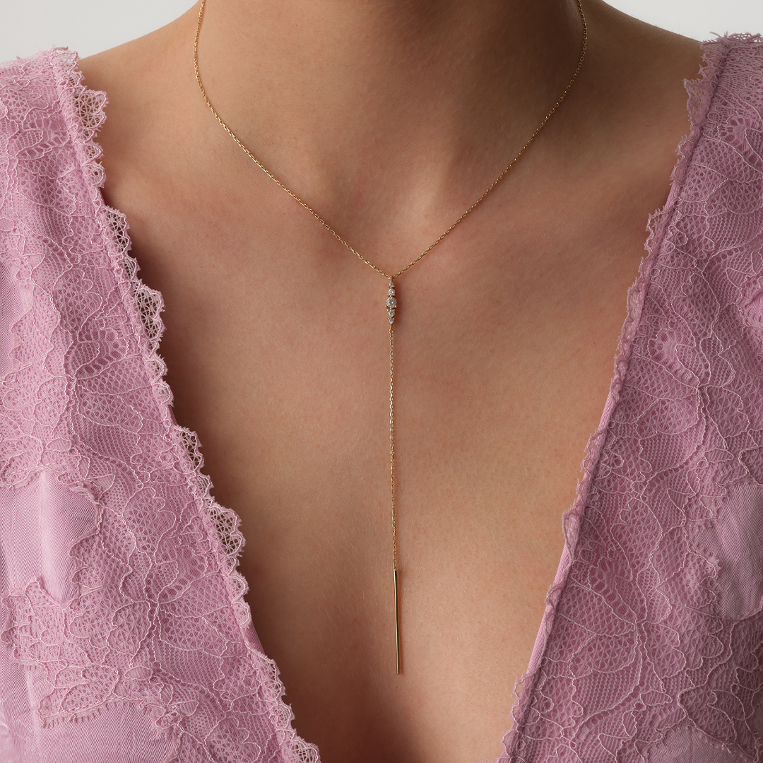 Linea Y Altın Kolye - 1