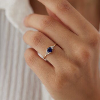 Liza Taşlı Yüzük - Mazal