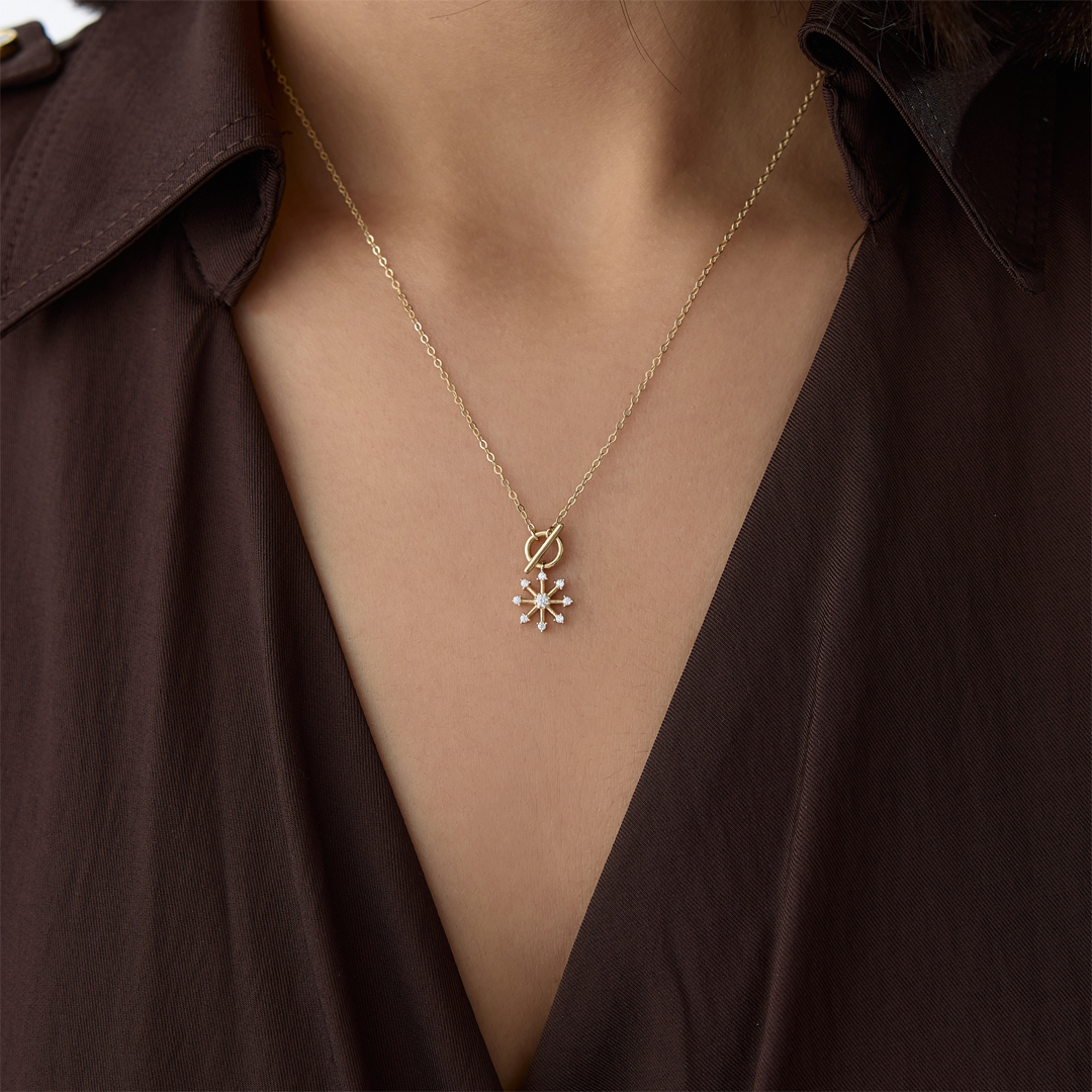 Lorein Circle Taşlı Kolye - 1