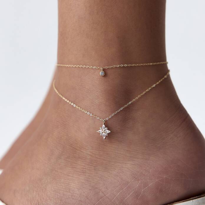 Lotus Ve Tektaşlı Halhal - 1